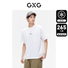 GXG男装 265g重磅绣花短袖T恤