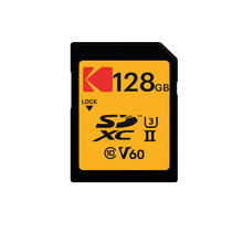 柯达 专业级SDXC高清相机存储卡 UHS-II U3 V60 128GB170.14元