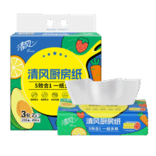 清风厨房抽纸76张*3包 加大加厚水油瞬吸 可接触食物级一次性懒人抹布2.99元