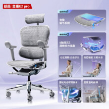 Ergonor【重磅新品】保友金豪E2 Pro 旗舰人体工学椅 办公椅电脑椅电竞椅 银白美国网2604.47元（需领券）＋晒单返现50元