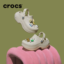 卡骆驰crocs贝拉洞洞鞋厚底拖鞋|210062 冬日白-11S 37/38(230mm)233.5元（需领券）