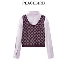 PEACEBIRD 太平鸟 女装年冬季新款两件套衬衫141元