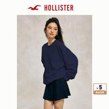 HOLLISTER 霍利斯特 美式小海鸥 落肩袖抓绒宽松卫衣 KI352-421897.56元