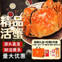 湖中秋色 全母大闸蟹2.0-2.3两8只 螃蟹鲜活海鲜生鲜中秋盒券后88元