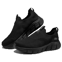 斯凯奇（Skechers）时尚一脚蹬男款休闲舒适减震运动鞋118107 全黑色/BBK 39.5390元 (券后省30)