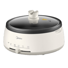 美的（Midea） 电火锅电炒锅电煮锅家用多用途锅火锅专用锅多功能锅电热锅火锅分体式可拆洗不粘锅 4L 【1300W大功率】28P151104元 (券后省5)