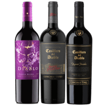 红魔鬼（Casillero del Diablo）葡萄酒 红酒组合系列干红/干白套装750ml  智利原瓶进口 中秋礼品 魔尊+魔神+珍酿赤霞珠 3支组合装378元 (每满378减90,券后省20)