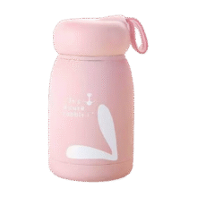 20点： 粉色萌萌兔卡通水杯 330ml 1只4.49元合2.25元/件（买1送1）