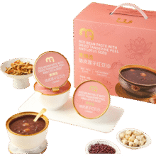 麦臻选  陈皮莲子红豆沙252g*6开盖即食（任选三件）140元（需领券，合46.67元/件）