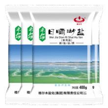 察尔汗日晒湖盐400g【未加碘0添加】青海湖盐无抗结剂食用盐 400g*4袋7.9元 (满2件9折,券后省2)