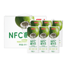 百亿补贴：京东京造100%NFC椰子水1L*6盒天然电解质椰汁果汁无添加糖泰国中秋礼盒275.5元（55.10元/件）