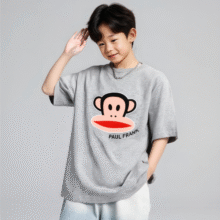 大嘴猴 paul frank 儿童100%纯棉短袖*3件 多色可选10.9元/件（共32.7元）
