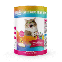 最宠（Paddy Time）猫食品鱼油主食猫条15g*60条混合口味 成猫幼猫咪鲜肉猫湿粮猫粮65元 (送赠品,券后省10)