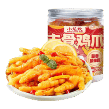 小龙坎 柠檬蒜香酸辣甜凤爪 500g*2罐29.9元（需领券）