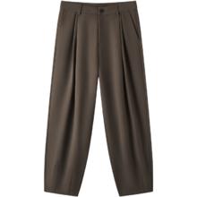 gxgjeans 25年秋新品 多色简约通勤休闲长裤 深咖色