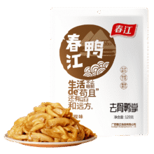 春江无骨鸭掌 泡椒味 120g*5支12.9元（Plus  免邮）