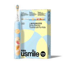 usmile笑容加儿童电动牙刷A10声波震动180天续航3-6-12岁学生礼物宝宝生日礼物儿童节礼物520开学礼物 A10幻动蓝169元 (券后省10)