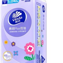 维达 棉韧悬挂式抽纸 4层 240抽*6包 整箱装62.7元（需领券，合20.9元/件）