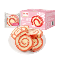 盼盼 瑞士卷 红丝绒卷心蛋糕糕点休闲零食夹心点心早餐 莓莓味600g/箱11.5元（需领券）