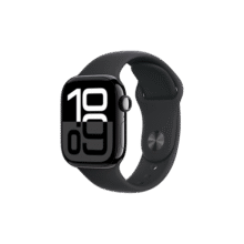 Apple/苹果 Watch Series 10 智能手表GPS款42毫米亮黑色铝金属表壳黑色运动型表带M/L MX1P3CH/B2398元 (月销2w+)