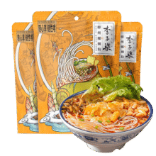 李子柒 随心包螺蛳粉 广西柳州特产 方便速食鲜辣酸爽烫米粉米线袋装 280g*5袋 方便食品54.9元 (月销1000+)