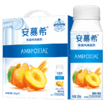 伊利安慕希黄桃燕麦酸奶200g*8盒/箱 常温酸奶营养早餐 精巧装29.9元/件  拍2件