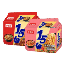 今麦郎方便面1.5倍番茄牛肉红烧牛肉味泡面大分量面饼袋装速食食品 【10袋组合】红烧+番茄18.9元