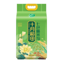 十月稻田七色糙米2.5kg  东北低脂粗粮 （黑米 红米 燕麦米 小麦仁） 2.5kg*1袋 5斤16.9元 (券后省3)