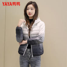 YAYA 鸭鸭羽绒服 反季清仓*渐变色超轻短款羽绒服（多色）89元