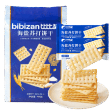 比比赞 海盐苏打400g【约19包】5.9元（无换购）