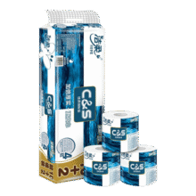 洁柔有芯卷纸 蓝面子4层140g*12卷 加厚家用卫生纸卷纸厕纸24.9元 (每满24减1,月销5000+)
