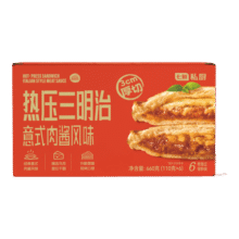 七鲜私厨热压三明治意式肉酱风味110g*6营养学生儿童早餐吐司面包加热即食47.9元 (满2件9折)