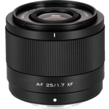 唯卓仕（VILTROX）AF 25mm F1.7 XF富士口大光圈自动对焦全能定焦镜头适用于XS20 XM5 XT30II XT5 XH2 XE4微单相机859元 (券后省10)