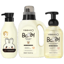 百亿补贴：英氏儿童洗沐二合一400ml+奶瓶清洗剂450ml+儿童洗衣液800ml套装