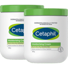 Cetaphil/丝塔芙 大白罐身体保湿 面霜 550g*2瓶 赠237ml洁面+化妆包258元