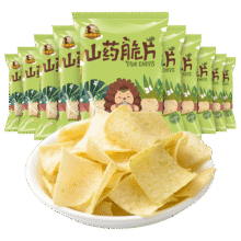 刺猬阿甘山药脆片薄片宿舍追剧解馋办公室下午茶休闲零食独立小包装31g*10 香葱味 31g*10包