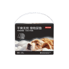 京东京造 干爽无忧尿垫-加厚碳纸款 M码35片 宠物训导专利防漏除臭狗厕所29.9元 (券后省10)