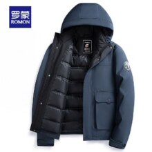 罗蒙 男士短款连帽羽绒服129元、包邮