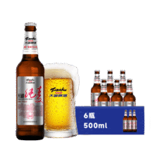 天湖啤酒 8度纯麦啤酒 500ml*6瓶 全麦酿造12.95元（需领券，买两件）