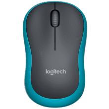 Logitech/罗技 M185 鼠标 无线 2.4G接收器 黑蓝39元