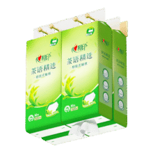 心相印抽纸悬挂式 茶语精选挂抽4层320抽*4提 大包挂抽面巾纸擦手纸整箱23.5元