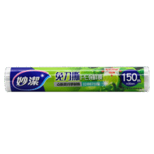 妙洁 免刀撕保鲜膜点断式PE食品级家用厨房冰箱微波炉一次性食品用 大碗150米经济装20元 (券后省10)