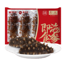 鲜京采x獐子岛联名 大连即食海参1斤 8-10只 固形物90%海鲜中秋礼品送礼279元