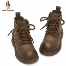 舒适兼具造型感！Hush Puppies 暇步士 25新款 轻户外儿童马丁靴 HP4909003（26-37码）￥138.00
