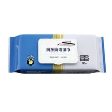 厨房清洁湿巾 80抽1.01元
