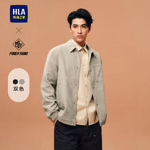 HLA 海澜之家 男款翻领格纹夹克 燕麦01109元