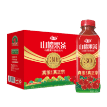 華旗 华旗山楂果茶山楂果汁果肉饮料华旗30年系列400ml*6瓶整箱装 福建地区78.1元（合7.81元/件）