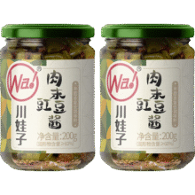 川娃子 肉末豇豆酱 200g*2瓶10.9元包邮