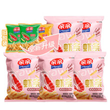 亲亲 虾条烧烤味（任选6包）15.4元（需领券，合2.57元/件）