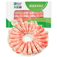 大庄园内蒙谷饲原切羔羊肉片卷400g【欧盟认证】生鲜火锅食材冷冻羊肉卷69.45元（合17.36元/件）